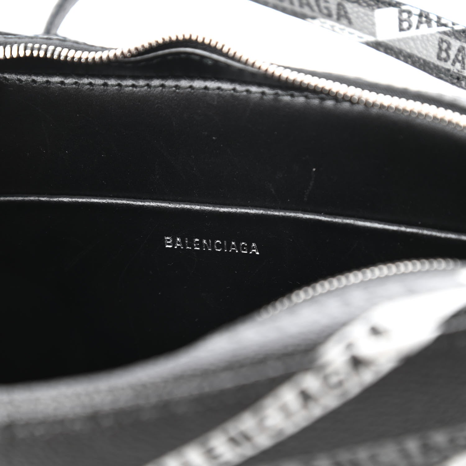 Balenciaga Coated Canvas Losange Monogram S Camera Bag Black Grey 8 of 10