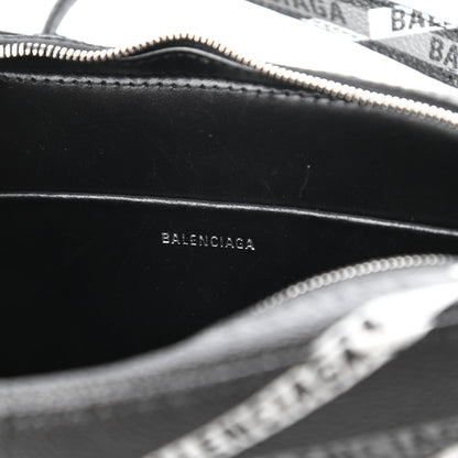 Balenciaga Coated Canvas Losange Monogram S Camera Bag Black Grey 8 of 10