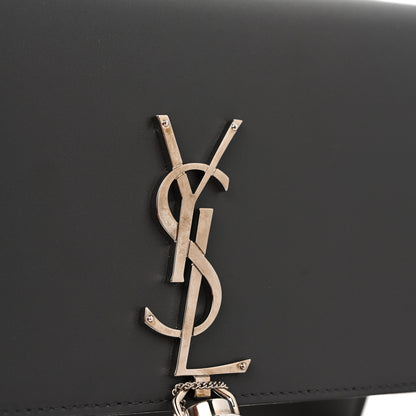 Saint Laurent Smooth Calfskin Classic Monogram Kate Tassel Chain Wallet Asphalt 10 of 11