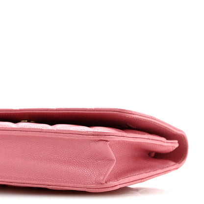 Chanel Caviar Quilted Wallet on Chain WOC Pink 11 of 15