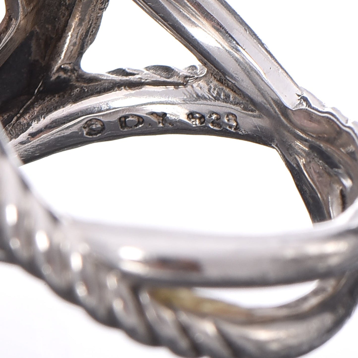 Sterling Silver Morganite 11mm Infinity Ring 54 6.75