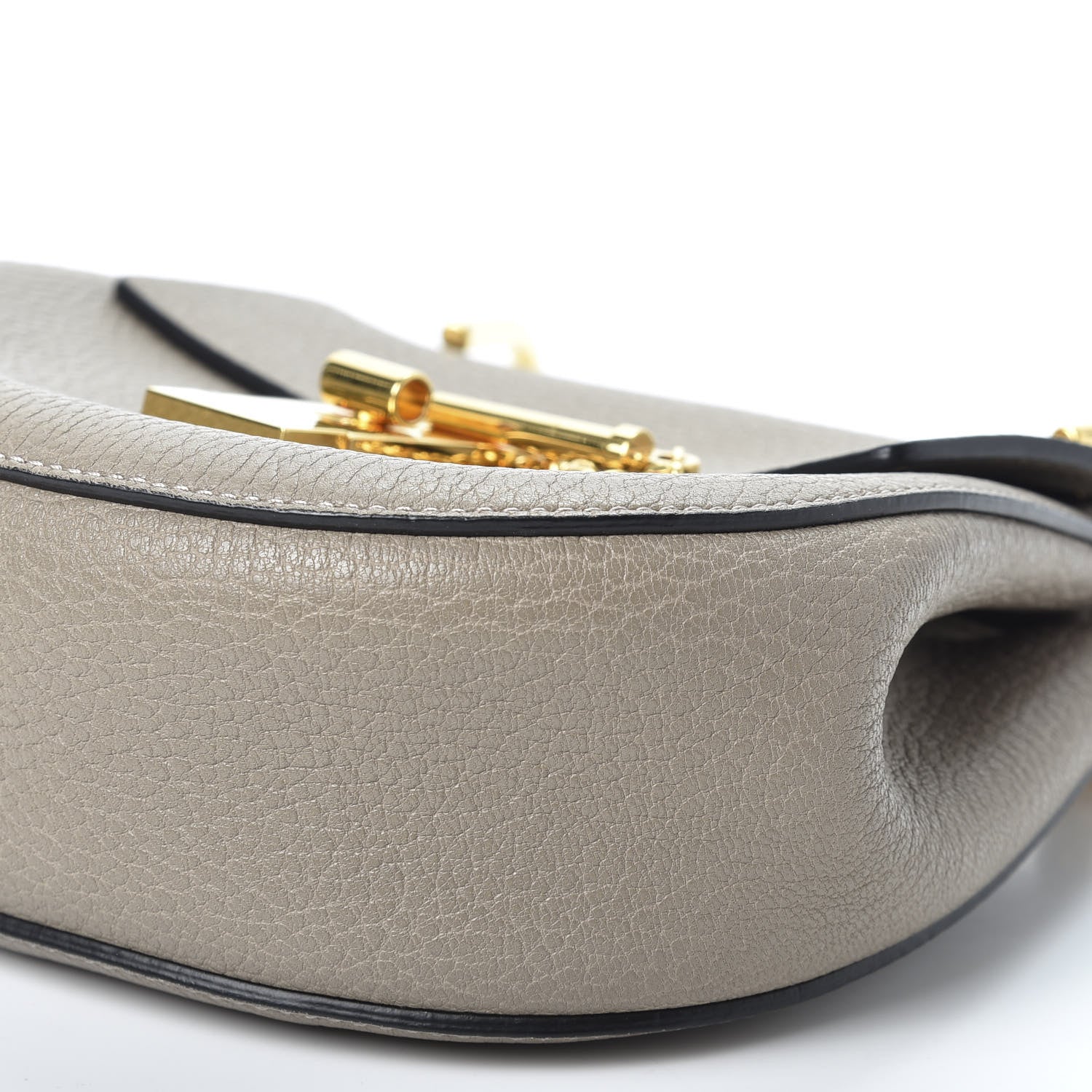 Chloe Grained Lambskin Mini Drew Shoulder Bag Motty Grey 6 of 8