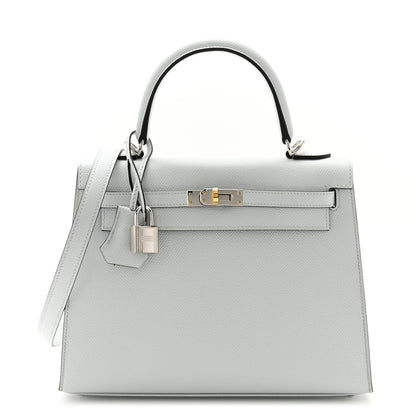 Hermes Epsom Kelly Sellier 25 Gris Platine 1 of 10