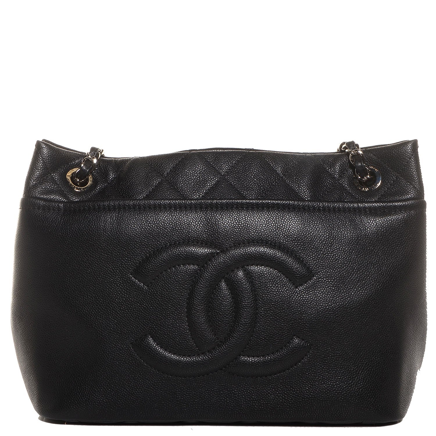 Chanel Caviar CC Timeless Soft Tote Black 1 of 8