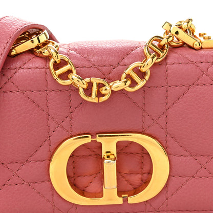 Christian Dior Supple Calfskin Cannage Micro Caro Bag Pink 7 of 9