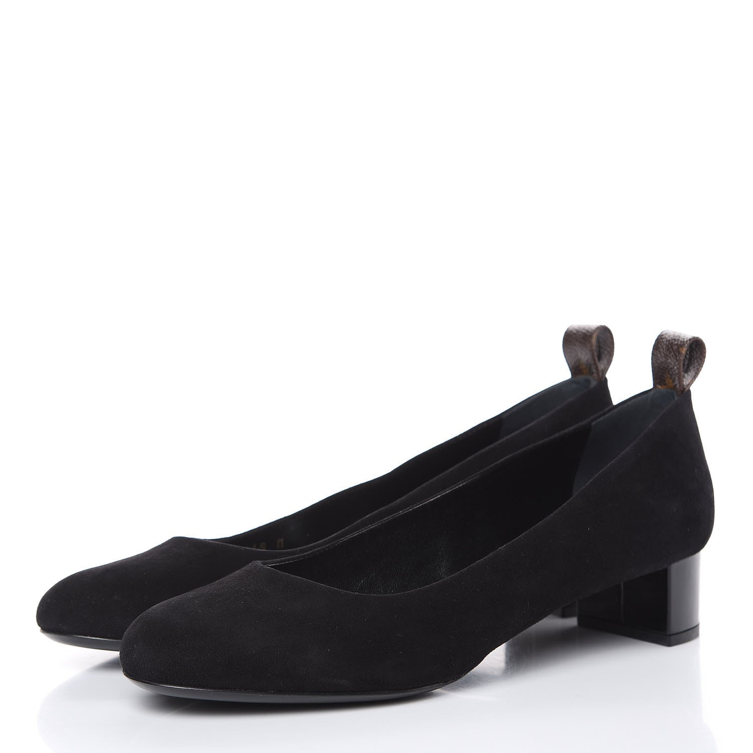 Louis Vuitton Suede Uniformes Pump 39 Black 3 of 9