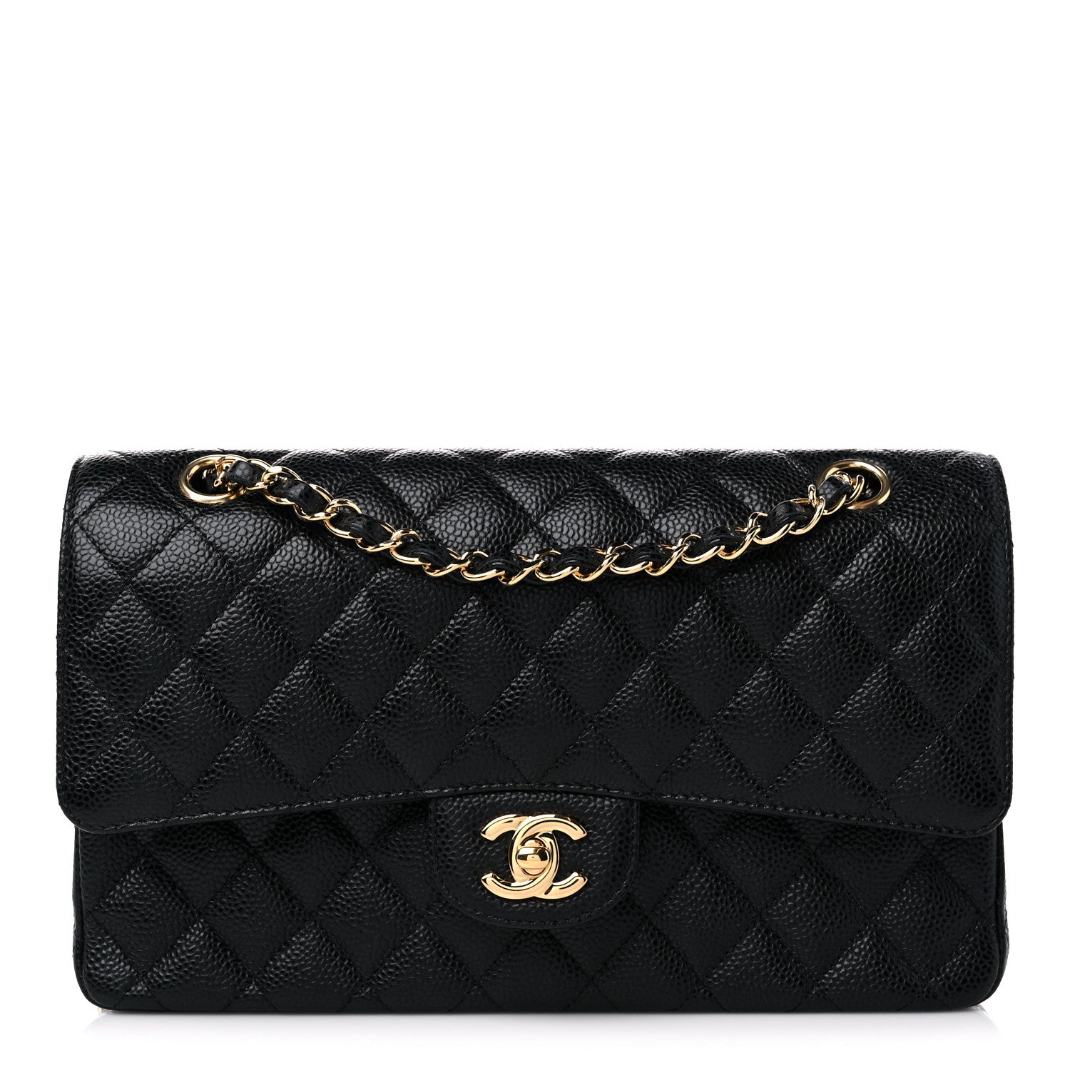 Chanel Caviar Quilted Medium Double Flap Black 1 of 10