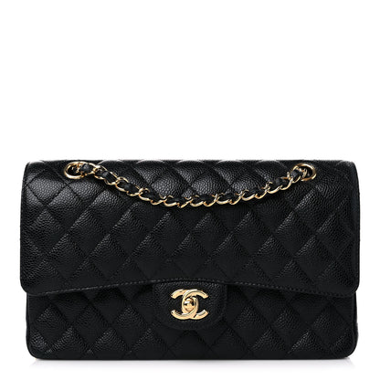 Chanel Caviar Quilted Medium Double Flap Black 1 of 10