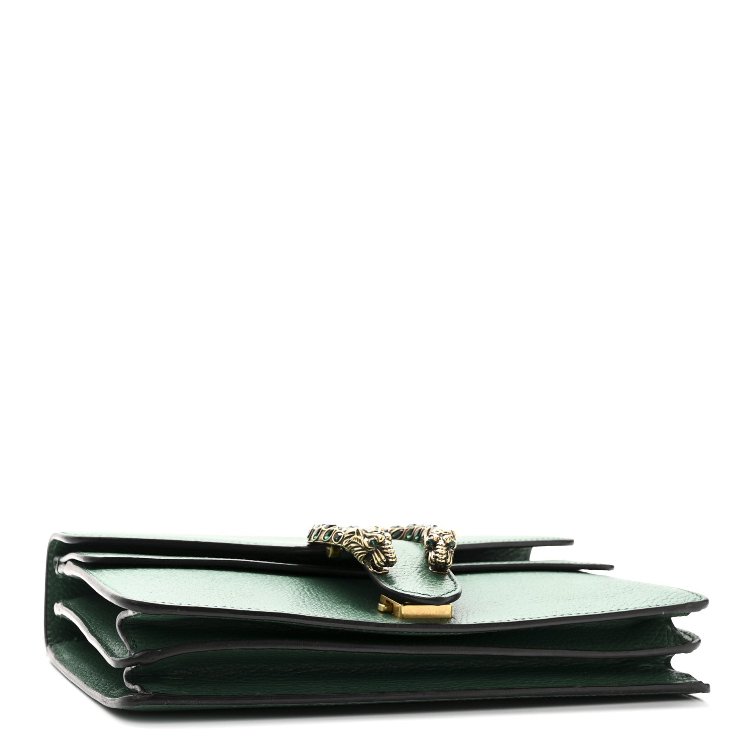 Gucci Dollar Calfskin Crystal Small Dionysus Shoulder Bag Emerald 4 of 11