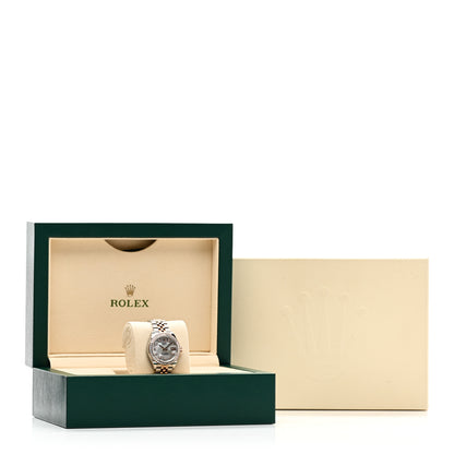 Rolex Stainless Steel 18K Everose Gold Diamond Bezel Mother of Pearl 28mm Oyster Perpetual Datejust Watch 279381RBR 5 of 5
