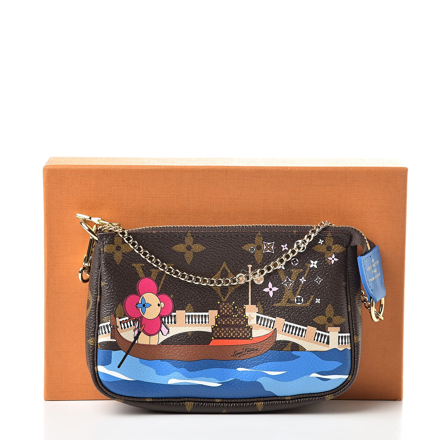Monogram 2019 Christmas Animation Mini Venice Pochette Accessories Blue