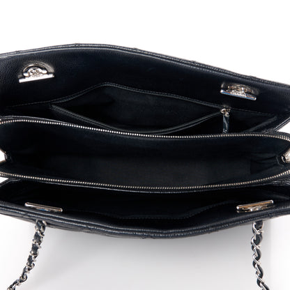Chanel Caviar Quilted CC Timeless Soft Tote Black 5 of 10