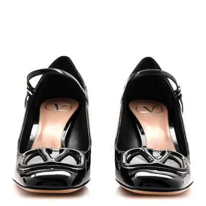 Valentino Garavani Patent Vlogo Mary Jane 55mm Pumps 40 Black 2 of 11