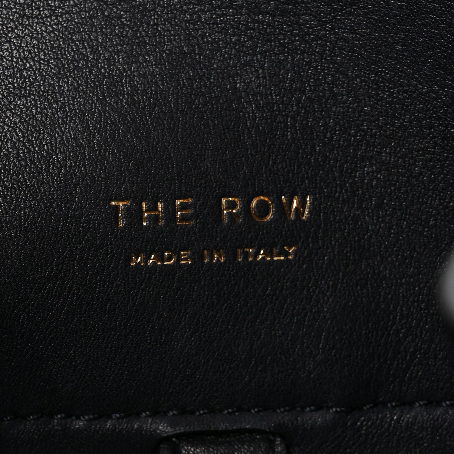 The Row Polished Saddle Calfskin Soft Margaux 10 Bag Black 6 of 9