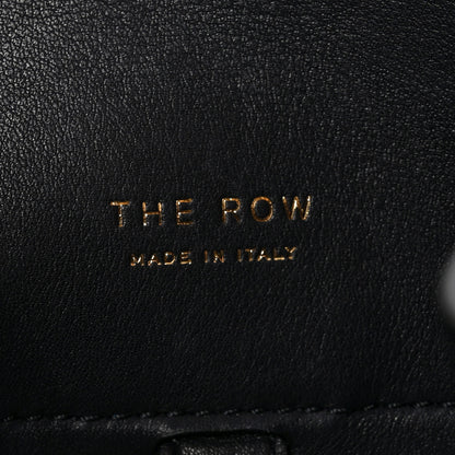 The Row Polished Saddle Calfskin Soft Margaux 10 Bag Black 6 of 9