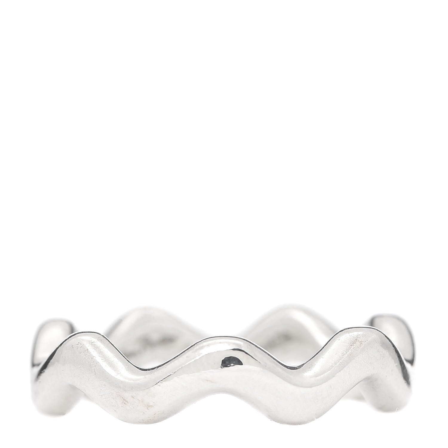 Tiffany Sterling Silver Zig Zag Ring 53 6.5 1 of 6