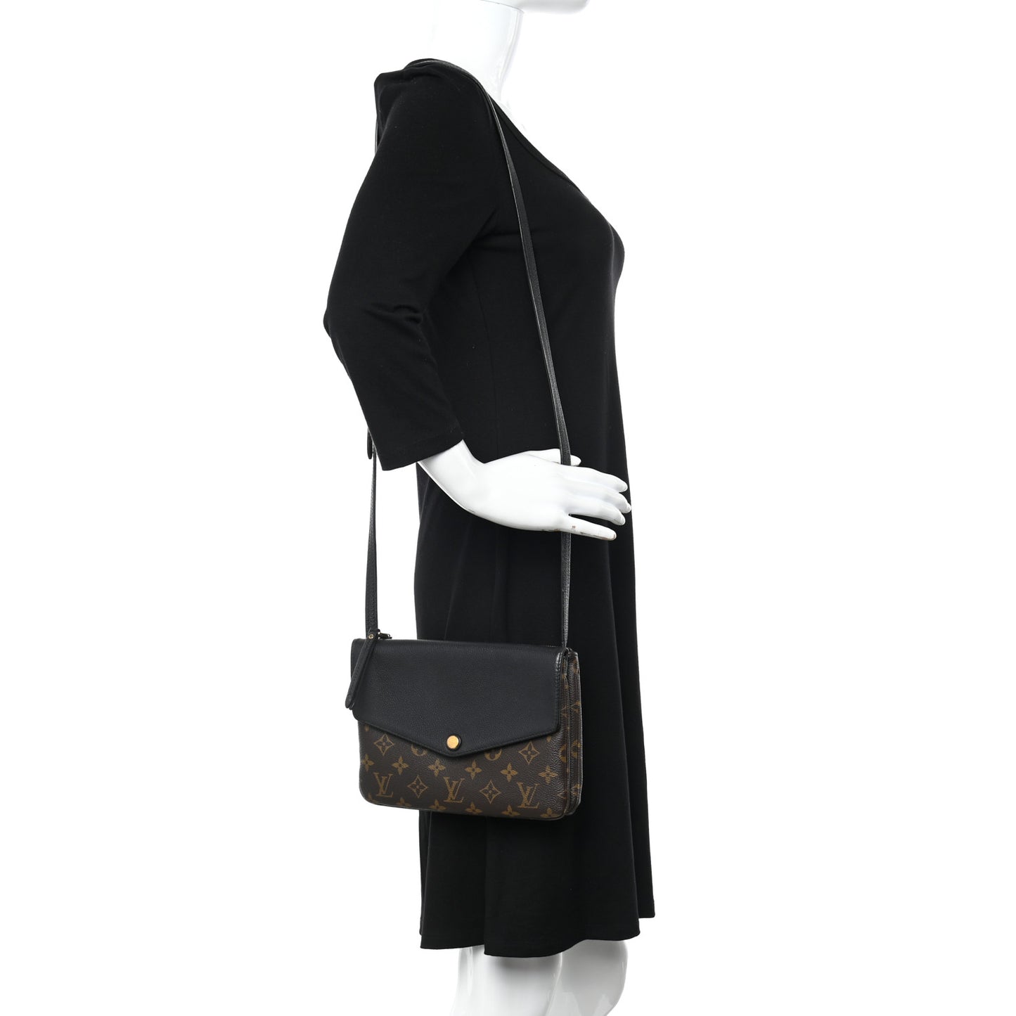 Monogram Twice Pochette Black