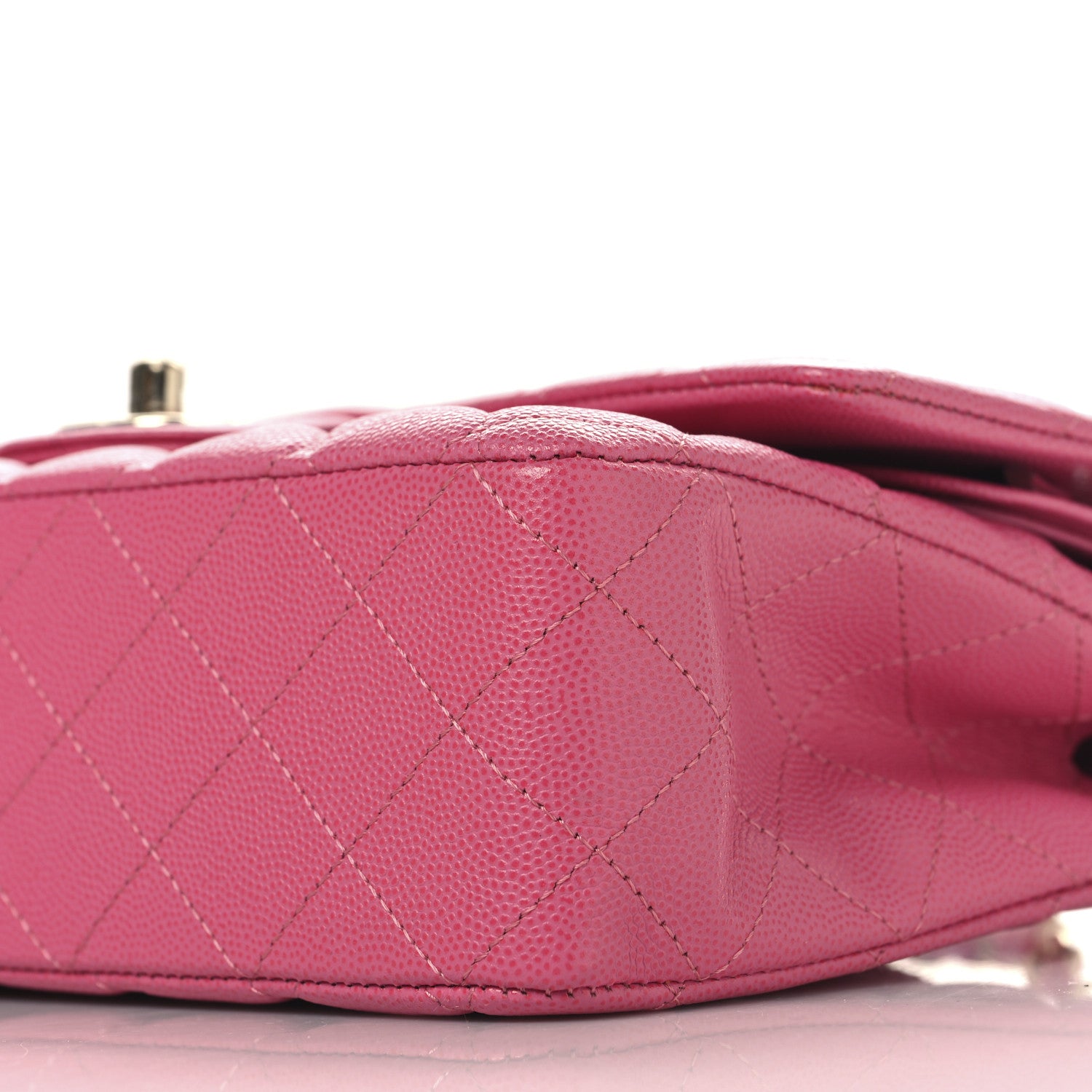 Chanel Caviar Quilted Medium Double Flap Pink 10 of 11