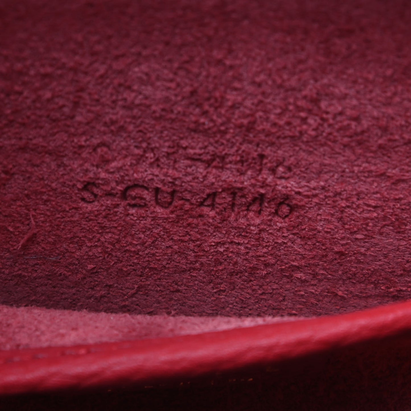 Baby Grained Calfskin Nano Luggage Red