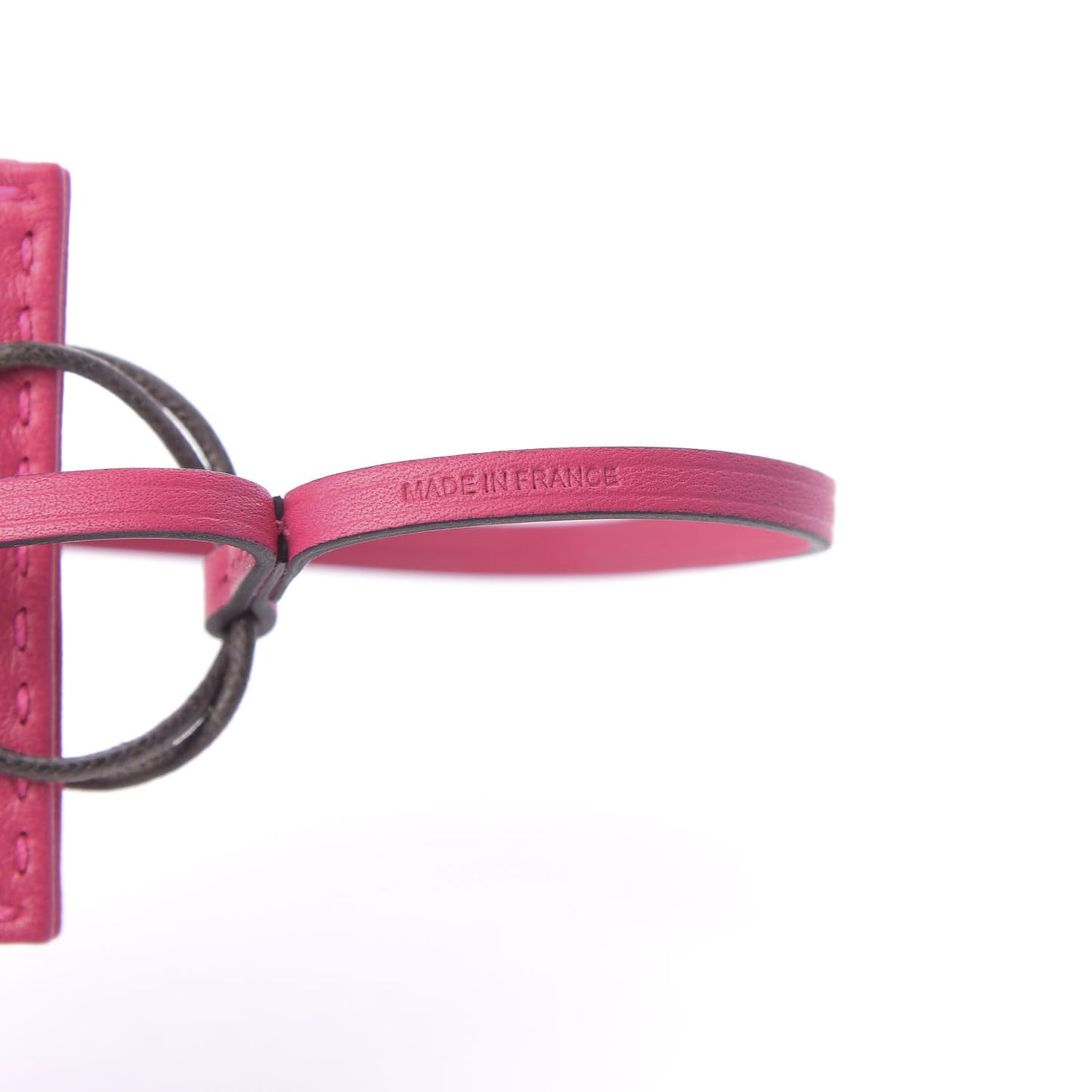Milo Lambskin Swift Shopping Bag Charm Rose Mexico