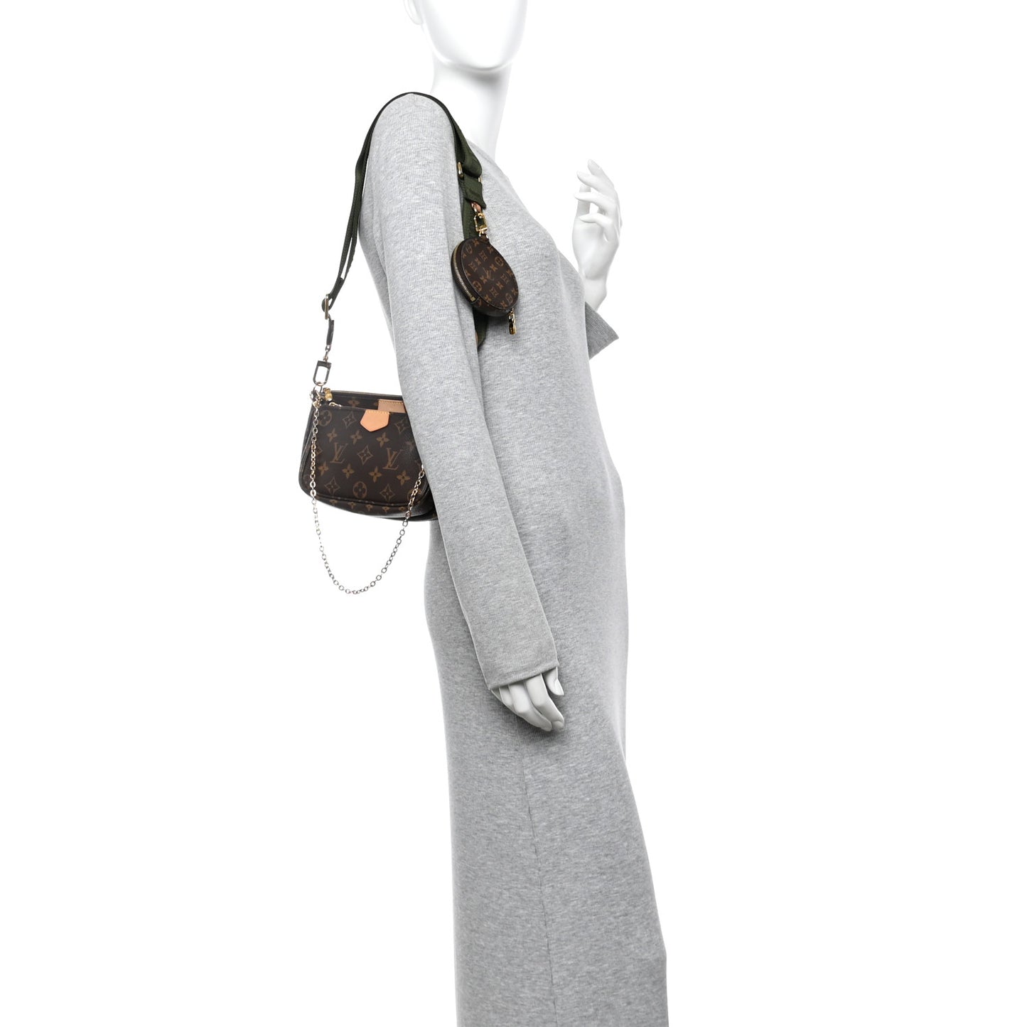 Monogram Multi Pochette Accessories Kaki
