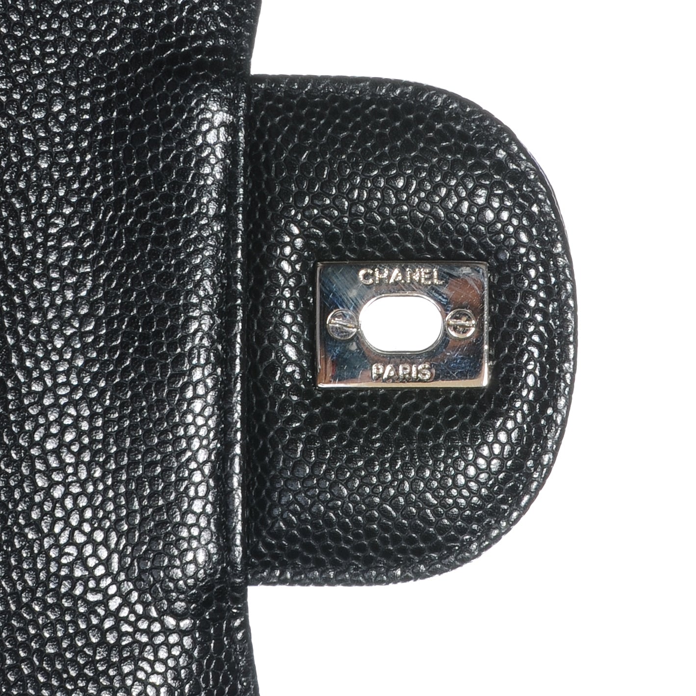 Caviar Jumbo Single Flap Black