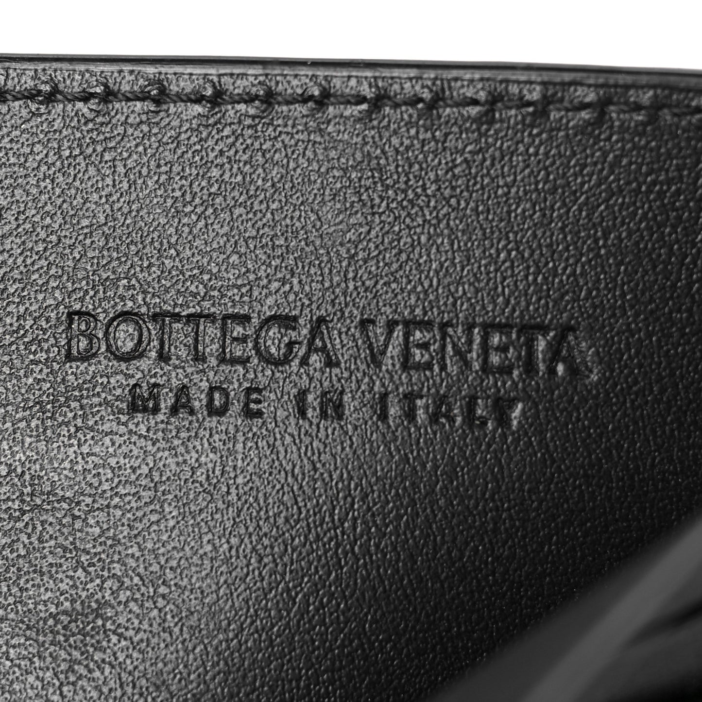 Nappa Intrecciato Card Holder Black