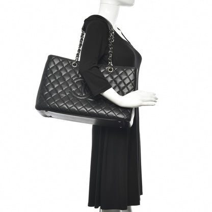 Chanel Caviar Quilted XL Grand Shopping Tote GST Black 2 of 10