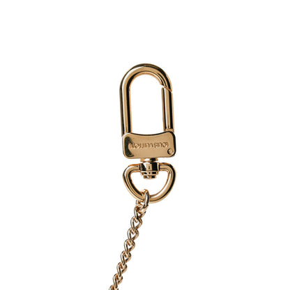 Louis Vuitton Metal Pochette Extender Key Ring Chain Gold 3 of 4