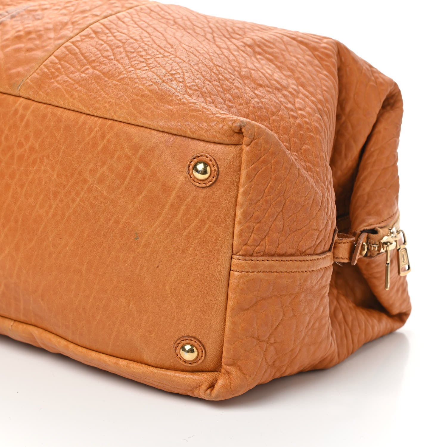 Saint Laurent Pebbled Lambskin Medium Easy Sac Tan 10 of 10
