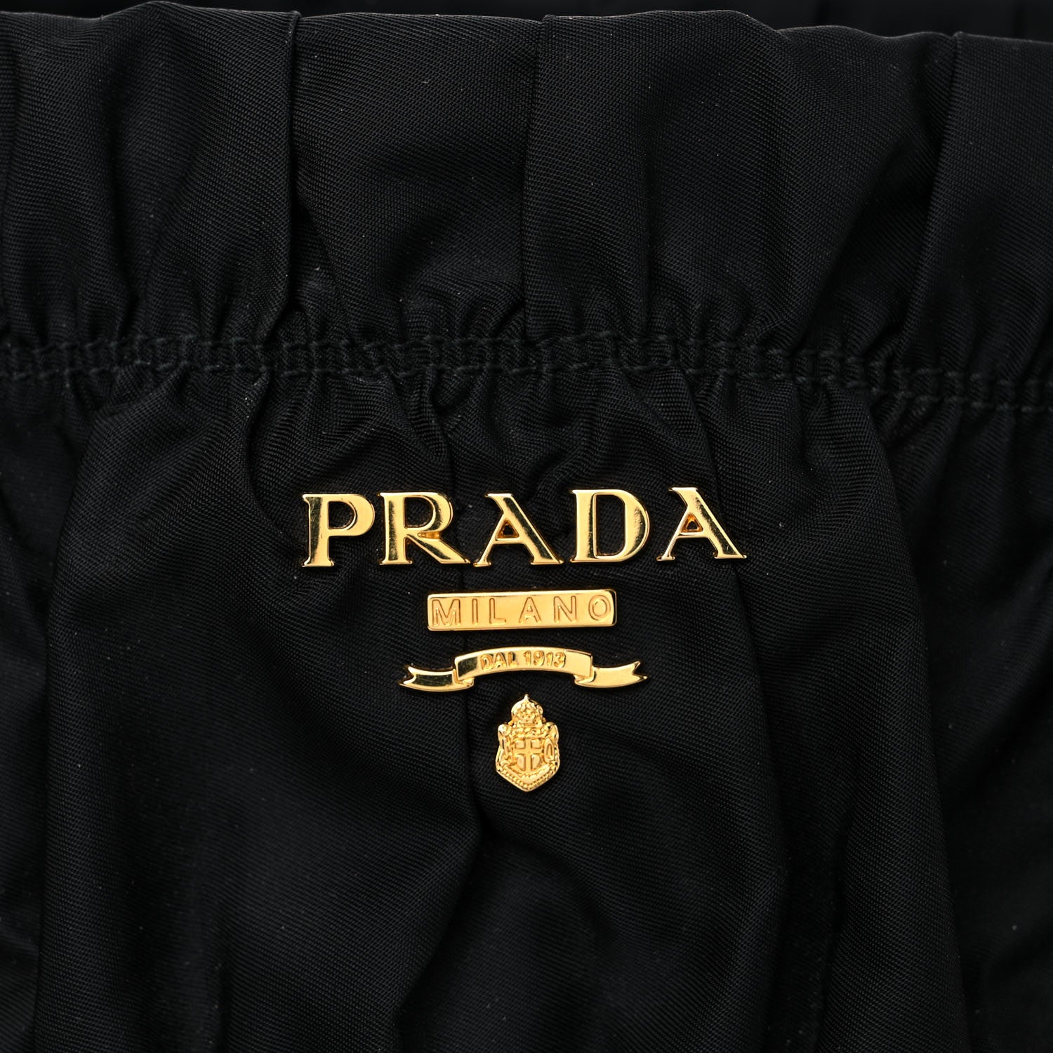 Prada Tessuto Nylon Nappa Gaufre Shopping Satchel Black 9 of 15