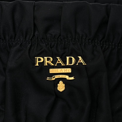 Prada Tessuto Nylon Nappa Gaufre Shopping Satchel Black 9 of 15