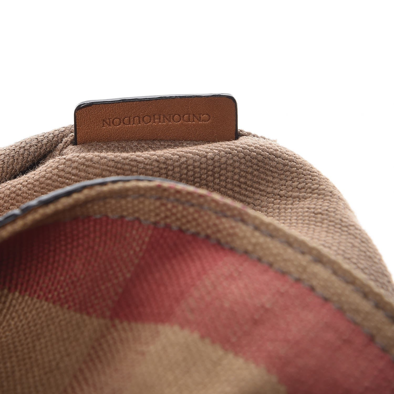 Burberry Canvas Mega Check Mini Ashby Tassel Crossbody Saddle Brown 10 of 15