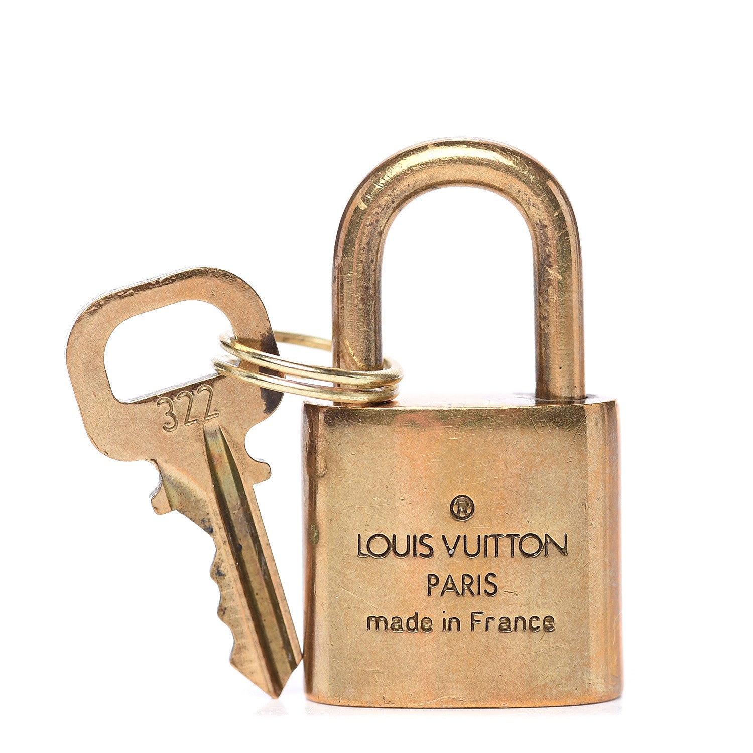 Louis Vuitton Brass Lock and Key Set #322 1 of 3
