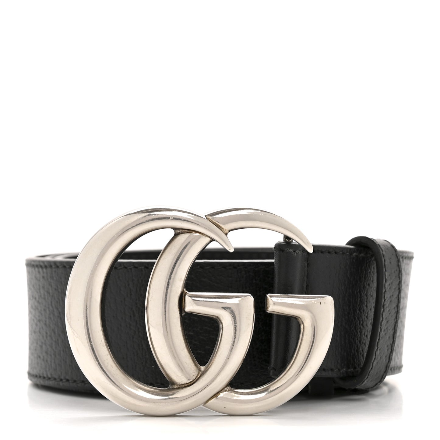 Textured Calfskin Double G Belt 90 36 Black