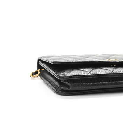 Chanel Caviar Quilted Wallet On Chain WOC Black 9 of 11