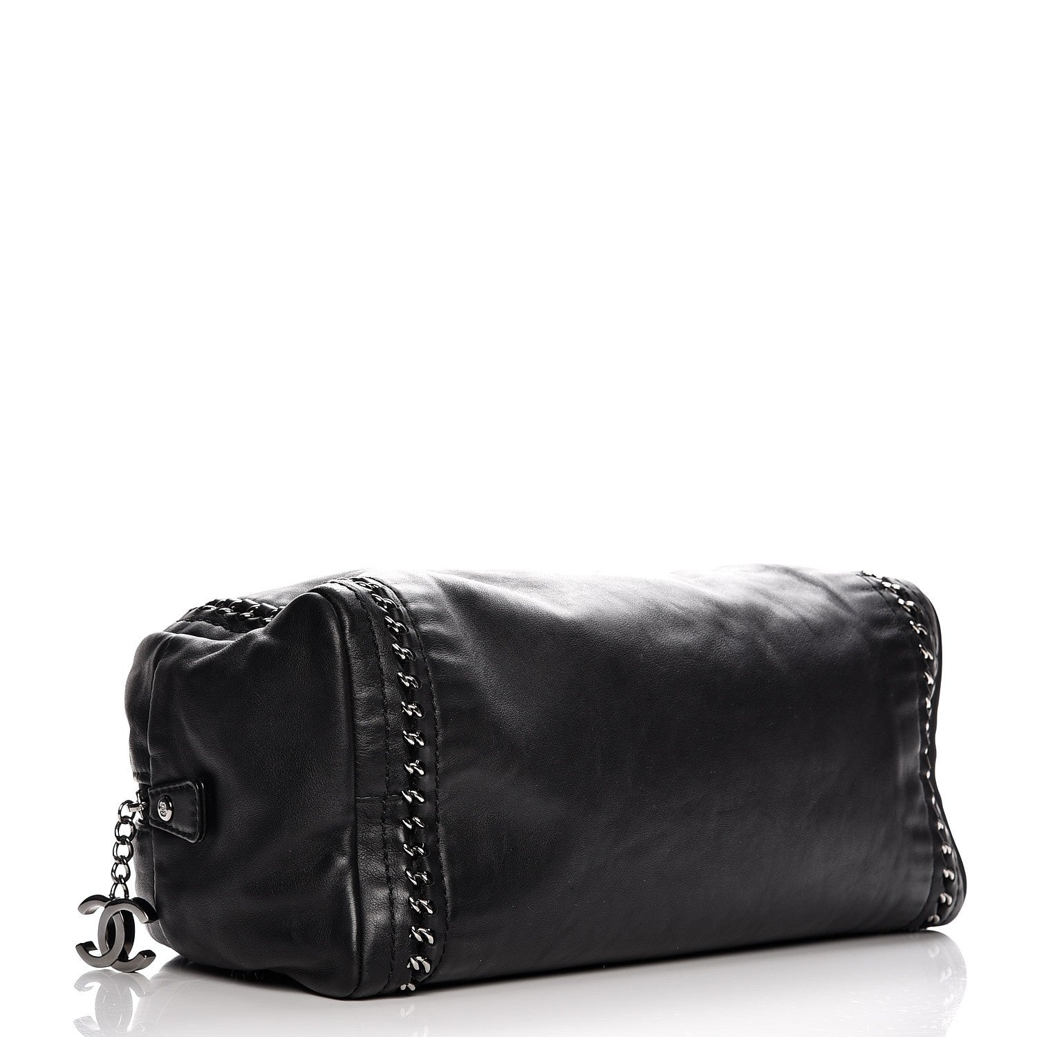 Chanel Smooth Calfskin Medium Luxe Ligne Bowler Black 4 of 13