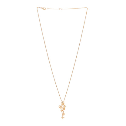 David Yurman 18K Yellow Gold Diamond Starburst Constellation Drop Necklace 3 of 5