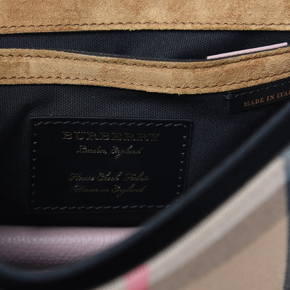 Burberry Derby Calfskin House Check Small Macken Crossbody Bag Pale Orchid 6 of 10