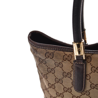 Gucci Monogram Web Tote Brown 25 of 27