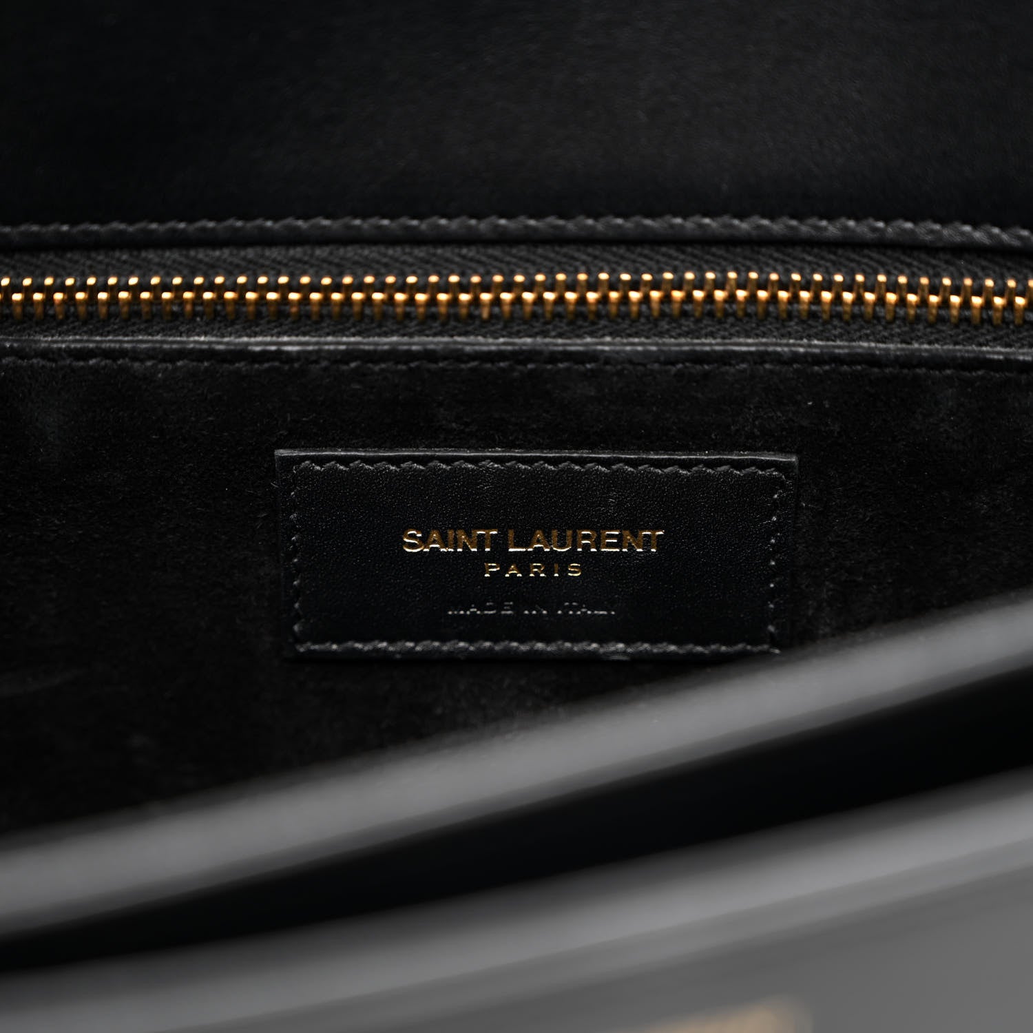 Saint Laurent Smooth Calfskin Medium Classic Monogram Universite Bag Black 6 of 12