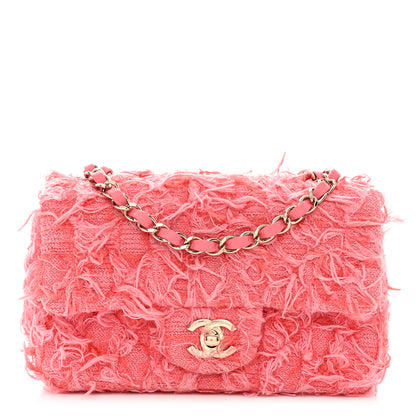 Chanel Tweed Quilted Mini Rectangular Flap Pink 1 of 10