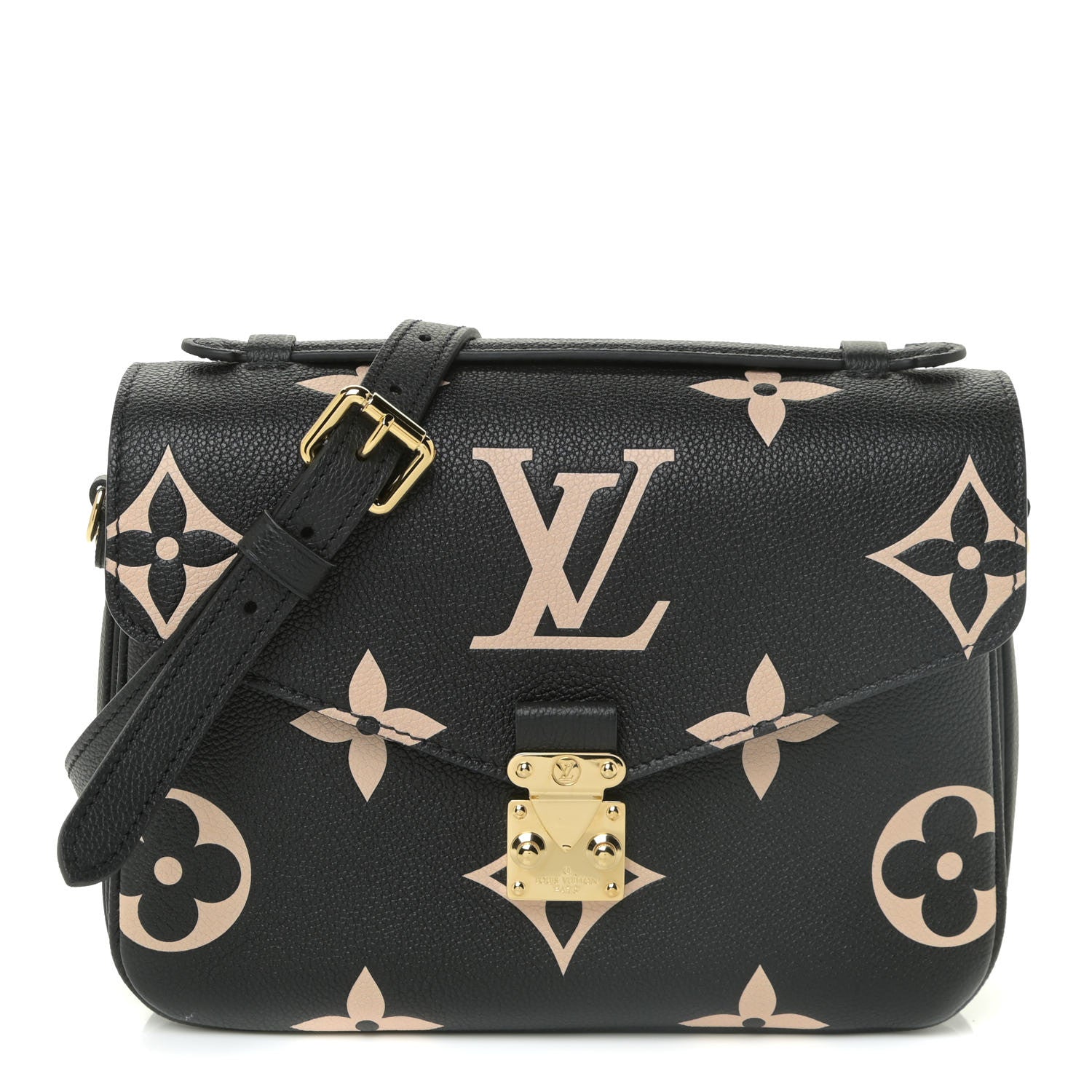 Louis Vuitton Empreinte Monogram Giant Pochette Metis Black Beige 1 of 12
