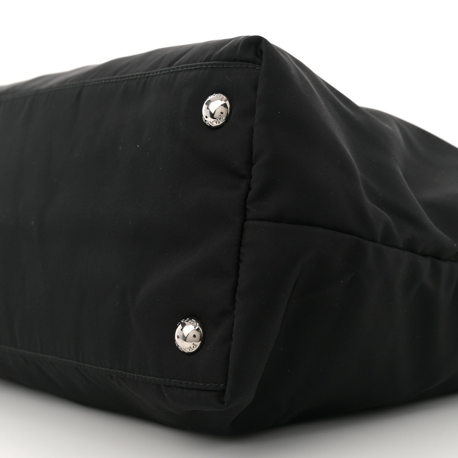 Prada Tessuto Nylon Saffiano Shopping Tote Black 10 of 10