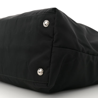 Prada Tessuto Nylon Saffiano Shopping Tote Black 10 of 10