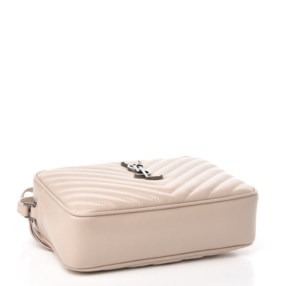 Saint Laurent Calfskin Matelasse Monogram Lou Camera Bag Nude Powder 4 of 10