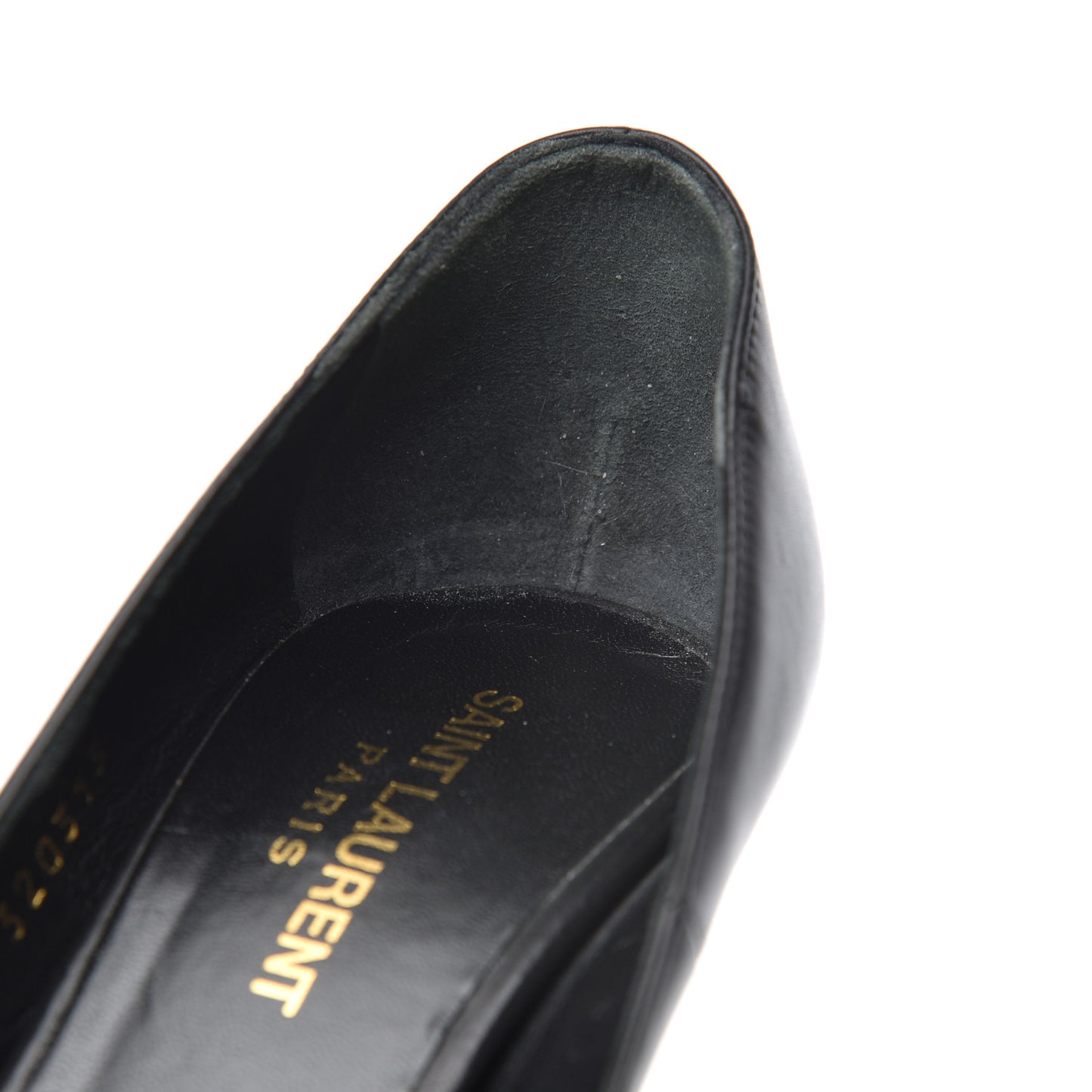 Calfskin Studded Cap Toe Janis 105 Platform Pumps 38 Black