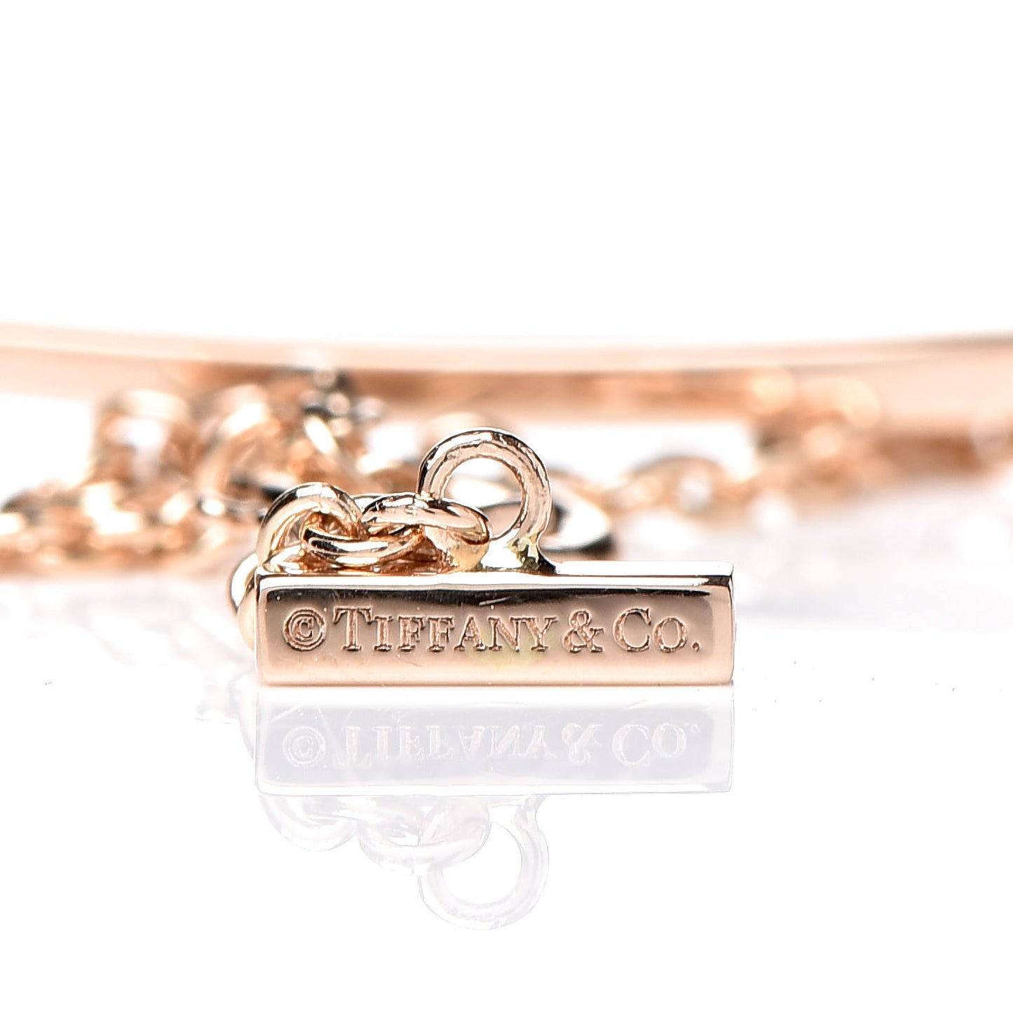 18K Rose Gold T Smile Bracelet