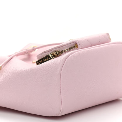 Chanel Caviar Quilted CC Pocket Bucket Bag Light Pink 9 of 16