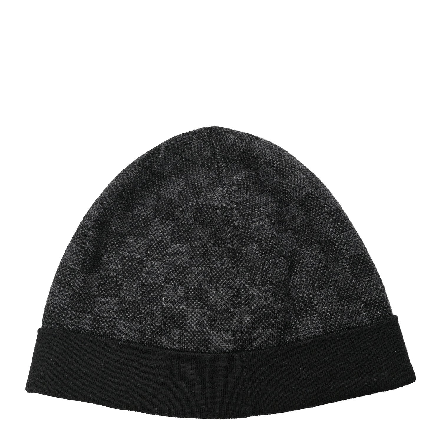 Louis Vuitton Wool Bonnet Petit Damier Graphite Beanie Hat 3 of 4